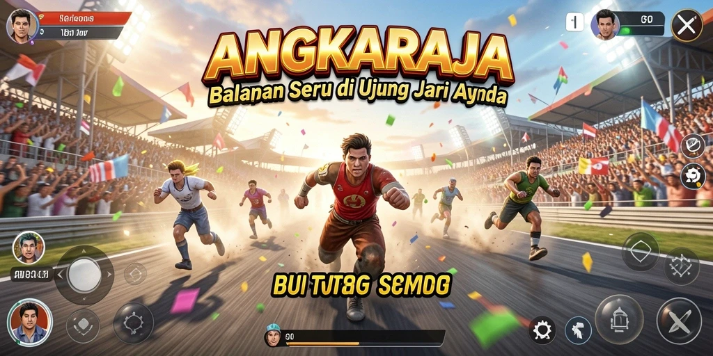 Tampilan gameplay balapan seru di ANGKARAJA.
