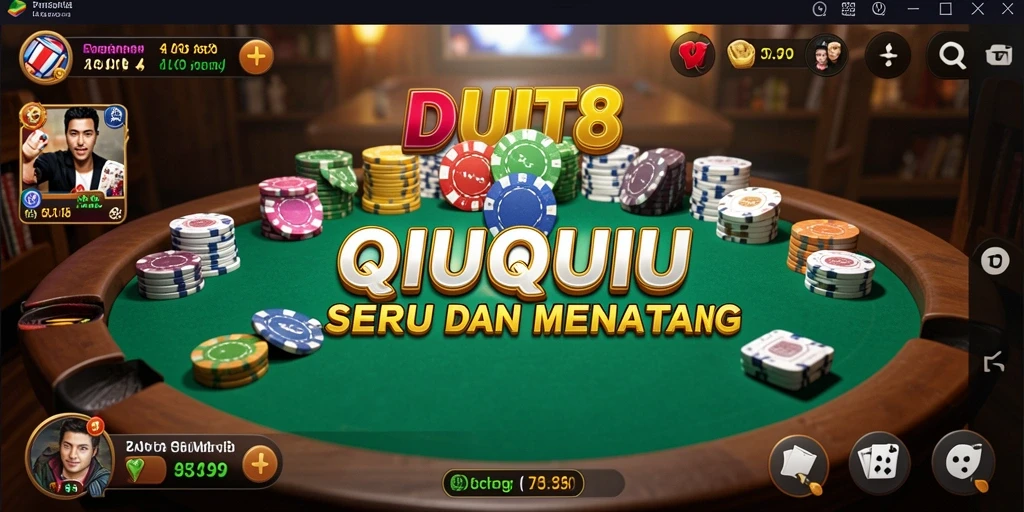 Tampilan gameplay menarik dari QiuQiu di DUIT8.