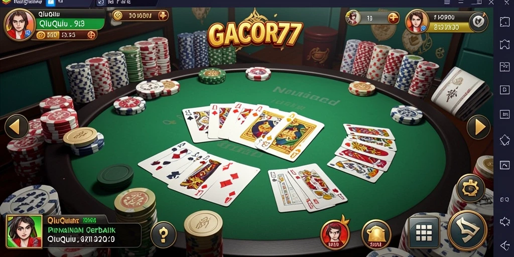 Screenshot gameplay QiuQiu GACOR77 yang penuh aksi.