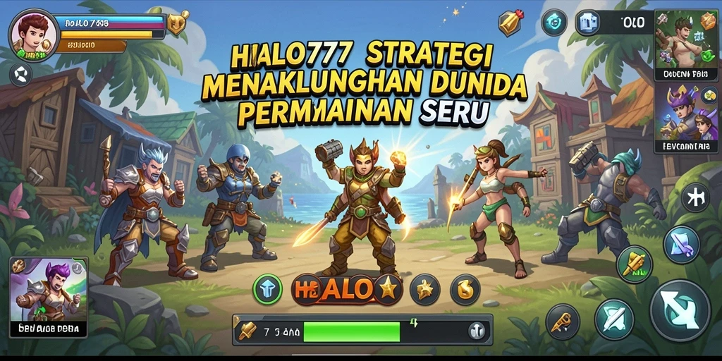 Screenshot gameplay HALO777 menunjukkan pertempuran strategis yang mendebarkan.