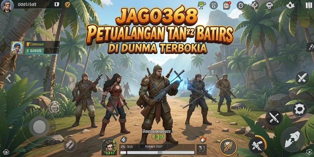 Tangkapan layar menunjukkan dunia terbuka yang indah dalam JAGO368.
