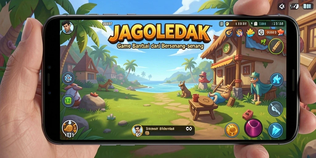 Tampilan gameplay JAGOLEDAK yang menyenangkan dan mengasyikkan.