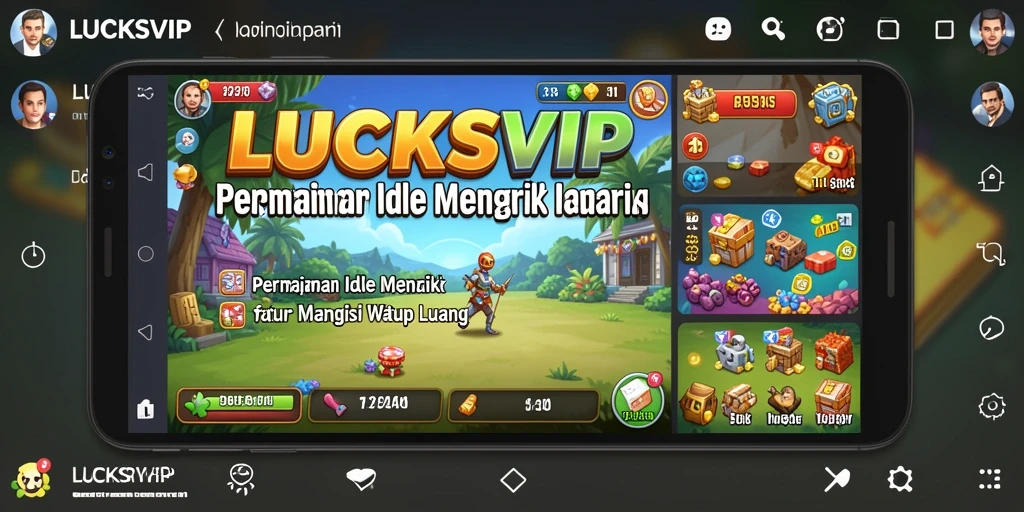Tangkapan layar utama LUCKSVIP menunjukkan pengalaman gameplay yang seru.