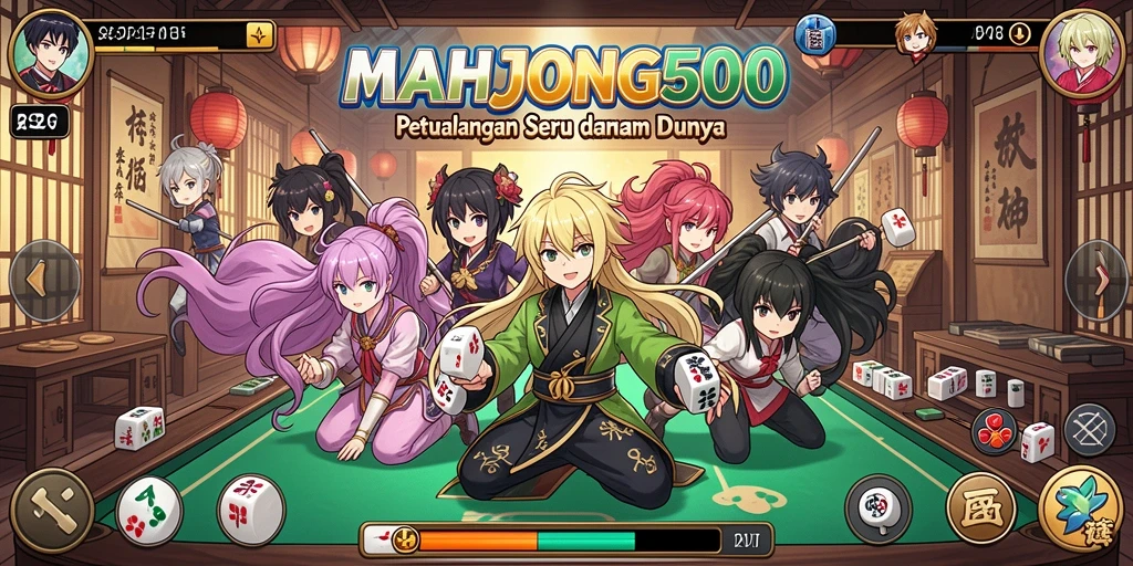 Gambaran utama gameplay anime yang penuh warna dan seru.