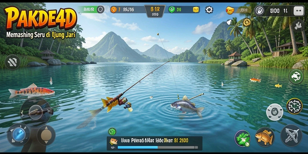 Tangkapan ikan yang memukau dalam gameplay mengasyikkan.