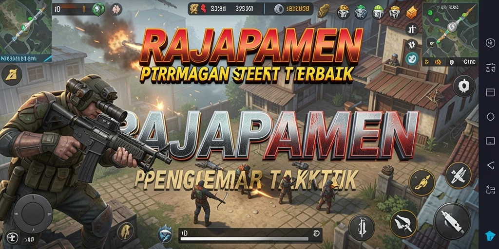Screenshot menampilkan aksi taktis yang mendebarkan dalam RAJAPAMEN.