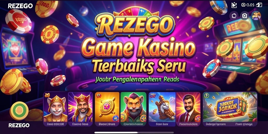 Tampilan gameplay seru dalam aplikasi Kasino REZEGO.
