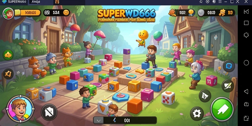 Tampilan gameplay menarik dari SUPERWD666 dengan puzzle seru.